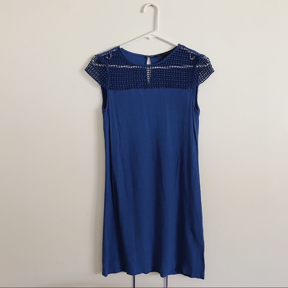Zara royal blue dress